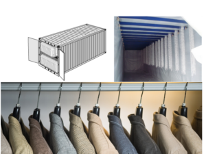 Garments on Hanger container (GOH container)